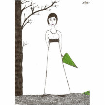 Jane Austen Rice Portrait Photo Cut Outs