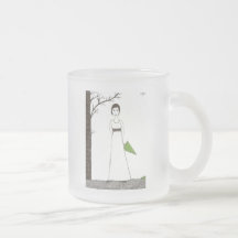 Jane Austen's rice Portrait Coffee Mugs