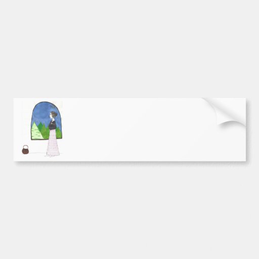 Jane Austen's Window Bumper Sticker