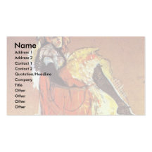 Jane Avril Dancing Study For The Poster Business Card Templates