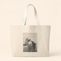Jane Bernoudi and her horse bags