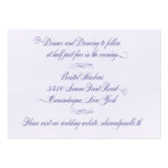 Janelle reception card business card