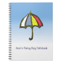 Jane's Rainy Day Activity Umbrella Notebook notebooks