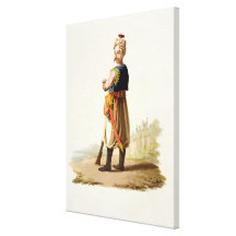 Janissary, from 'Costumes of the Various Nations', Gallery Wrapped Canvas