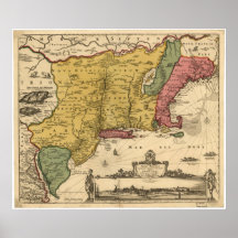Jansson Visscher Map Print