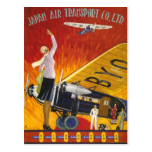 Japan Air Transport Postcard