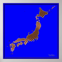 Japan Earthquake Optical Illusion Poster