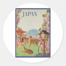 Japan Round Stickers