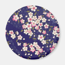 Japan, Sakura, Kimono, Origami, Chiyogami, Flower, Magnets