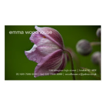 Japanese Anemone • Personal Business Card
