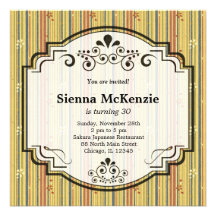 Japanese Birthday theme Custom Invitation