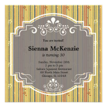 Japanese Birthday theme Invitation