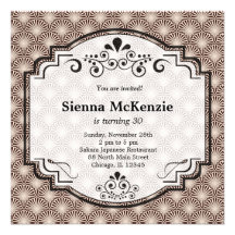 Japanese birthday theme personalised announcements