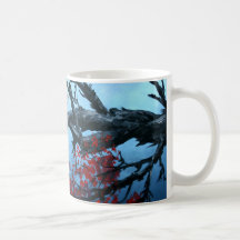 japanese cherry blossom flower tree  oriental art mug