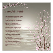 Japanese Cherry Blossoms Invitation 01