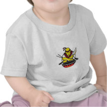 japanese cook chef with knife wok tshirts