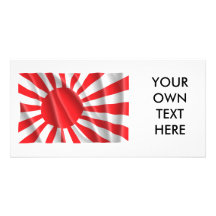 JAPANESE FLAG CUSTOMIZED PHOTO CARD