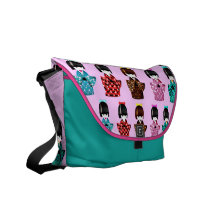 japanese geisha dolls rickshaw bag commuter bag