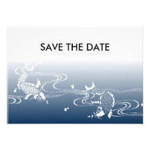 Japanese Koi(Carp) Pond Personalized Invite