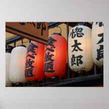 Japanese Lanterns Poster