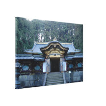 Japanese Monastery Stretched Canvas Prints
