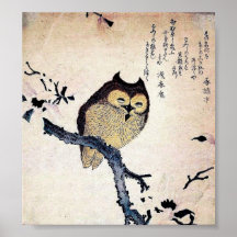 Japanese Owl Print