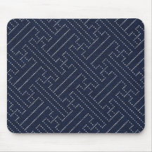 Japanese sashiko key design mouse pads