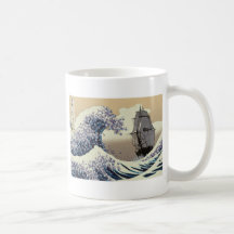 JAPANESE WAVES COFFEE MUGS