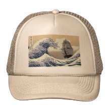 JAPANESE WAVES MESH HAT