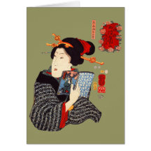 Japanese Woman Reading 2 Cards