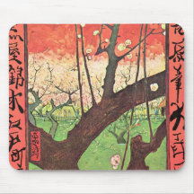 Japonese tree (after Hiroshige) by van Gogh Mousemat