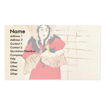 Jardin De Paris, May Belfort Poster Business Card Templates