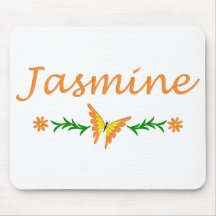 Jasmine (Orange Butterfly) Mousemat
