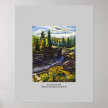 Jay Cooke State Park Watercolor Painting Print