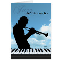 Jazz Aficionado Music Lovers Card