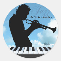 Jazz Aficionado Music Sticker