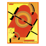 Jazz Age Art Deco Abstract Post Card