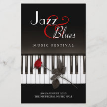 Jazz Blues Music Festival Concert flyer