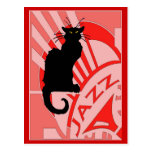 Jazz Cat Postcard