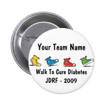 JDRF Walk team button 2009