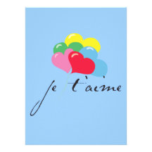 Je' taime (I love you) Personalized Announcement