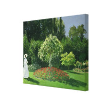 Jeanne Marie Lecadre in the Garden, 1866 Canvas Prints