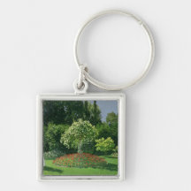 Jeanne Marie Lecadre in the Garden, 1866 Keychain
