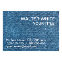 Jeans texture business card