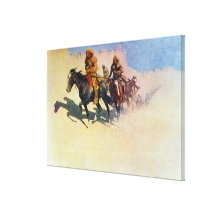 Jedediah Smith making his way across the desert Canvas Prints