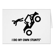 Jeep My Own Stunts Greeting Cards