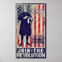 Jefferson Revolution Propaganda Print