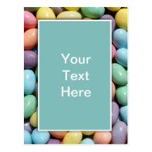 Jelly Bean Invitation Template Postcard