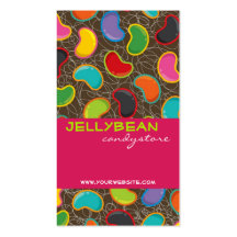 Jellybean Pop Pattern Custom Template Profile Card Business Card Template