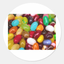 Jellybeans sweet treat round stickers